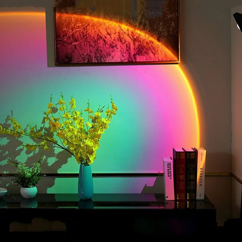 Sunset Glow Lamp: USB-Powered Colorful Atmosphere Night Light