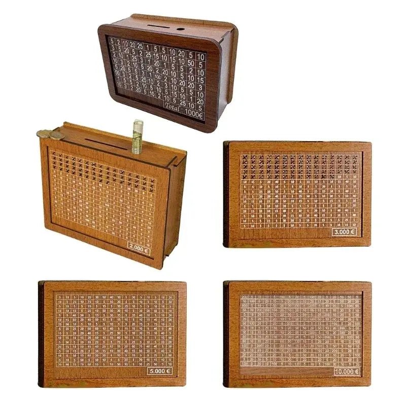 Achieve Financial Goals with Wooden Money Box