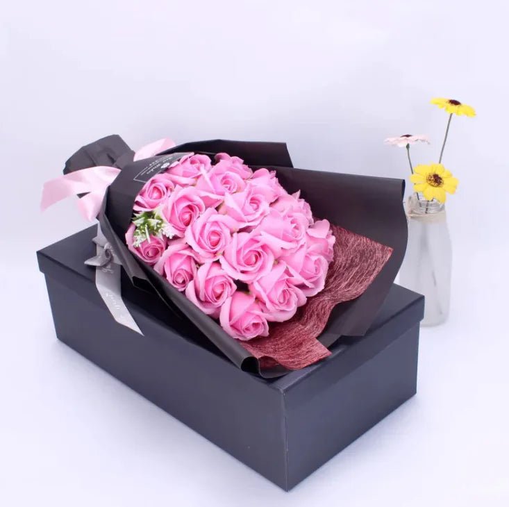 Elegant Soap Rose Bouquet Gift Box