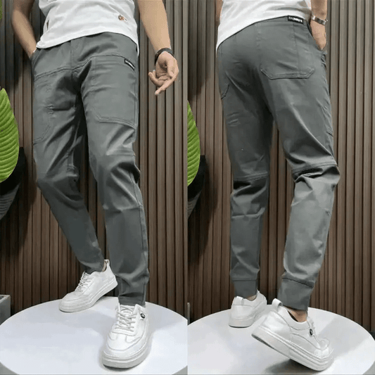 Men's Stretchy Cargo Pants: Style & Comfort.