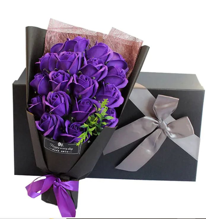 Elegant Soap Rose Bouquet Gift Box