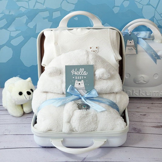 Baby Gift Box – Quilted Polar Bear Romper | VISM Australia Family Store