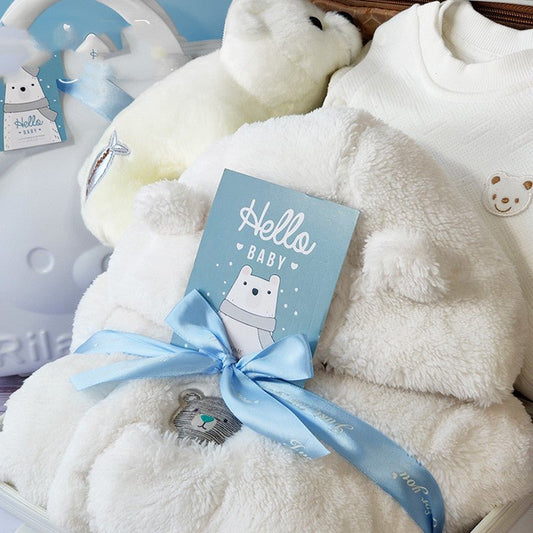 Baby Gift Box – Quilted Polar Bear Romper | VISM Australia Family Store