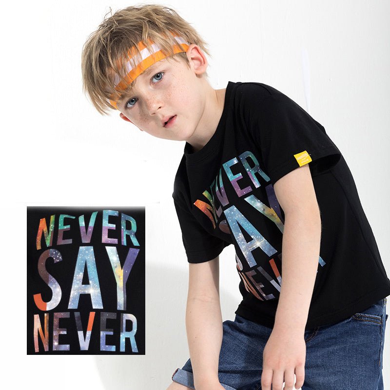 Children's letter print T-shirt | VISM Australia Family Store