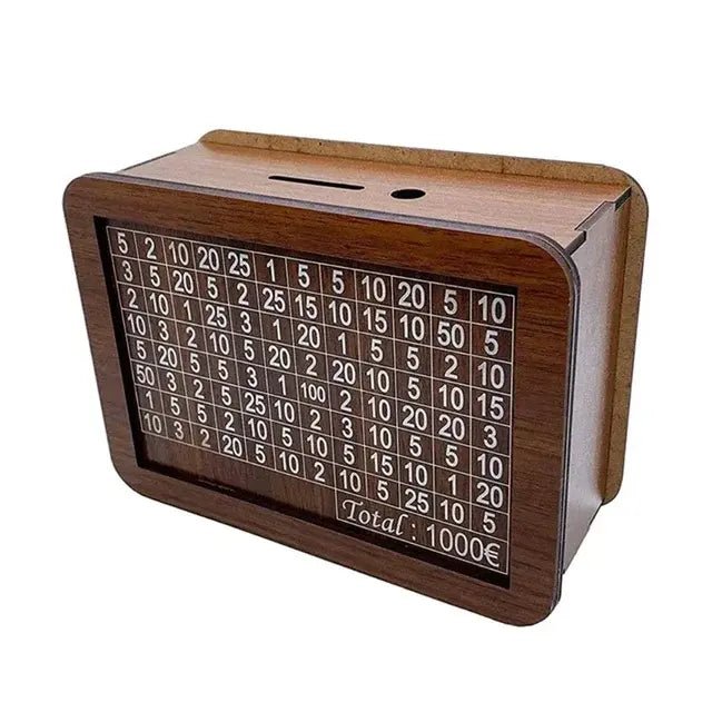 Achieve Financial Goals with Wooden Money Box