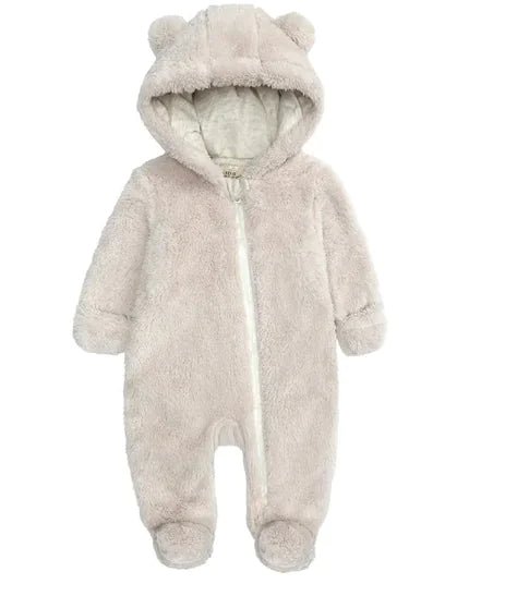 Cozy Flannel One-Piece Romper for Babies