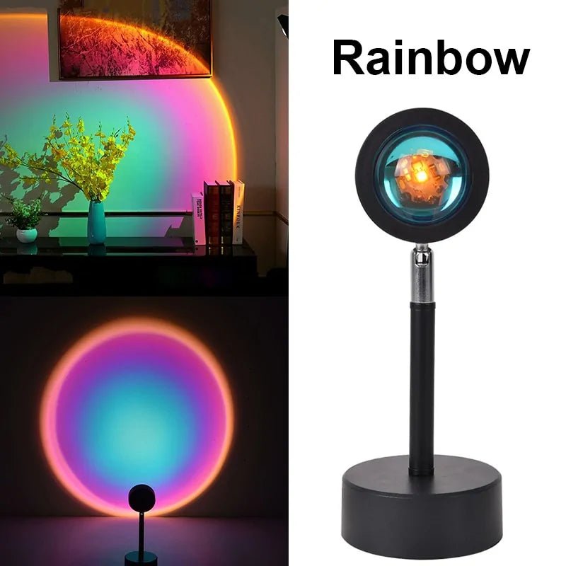Sunset Glow Lamp: USB-Powered Colorful Atmosphere Night Light