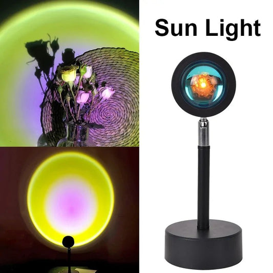 Sunset Glow Lamp: USB-Powered Colorful Atmosphere Night Light