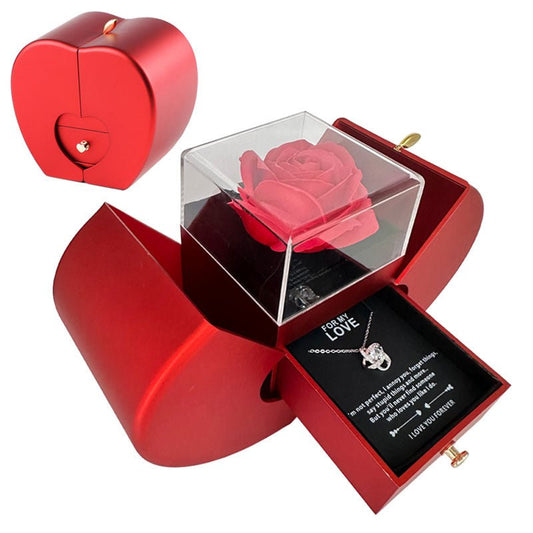 Eternal Rose Jewelry Box – Necklace Gift Set | VISM Australia Family Store