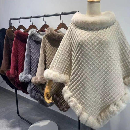 Faux Fur Shawl Cape | VISM Australia Family Store