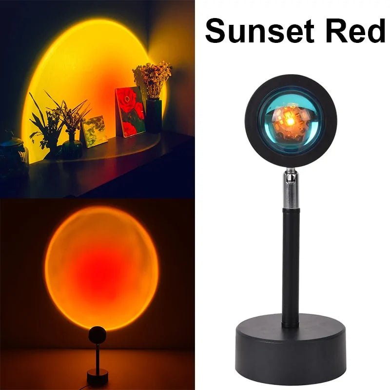Sunset Glow Lamp: USB-Powered Colorful Atmosphere Night Light