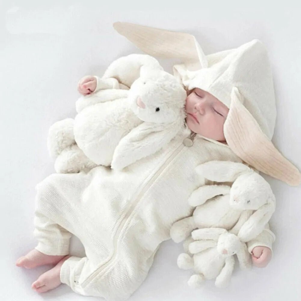 Snuggle Up in Style with Our Cutest Warm Bunny Rompers
