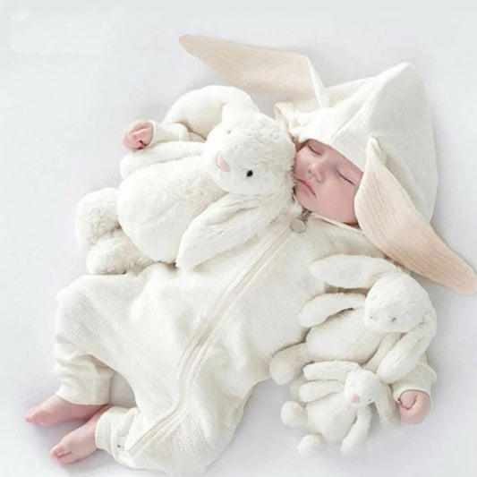 Snuggle Up in Style with Our Cutest Warm Bunny Rompers