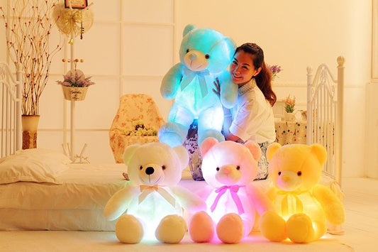 LED Glowing Teddy Bear – Soft Plush Toy for Kids | VISM Australia Family Store
