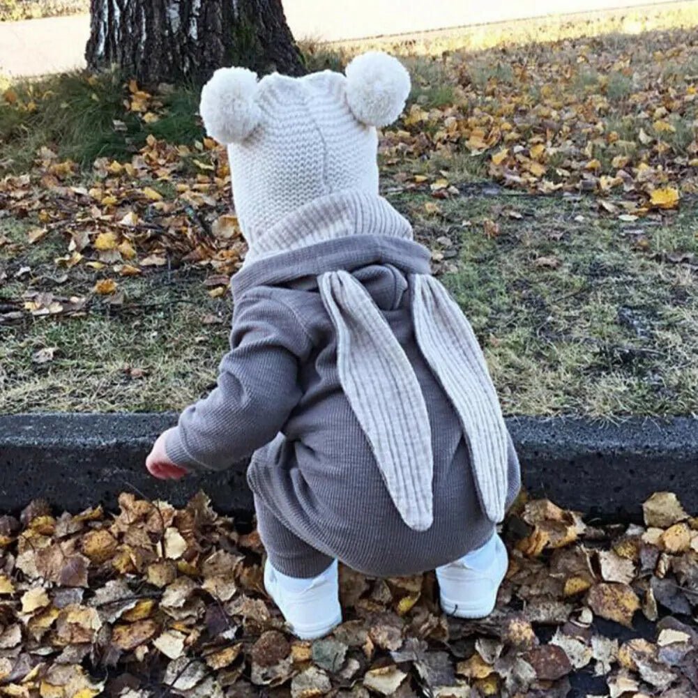Snuggle Up in Style with Our Cutest Warm Bunny Rompers
