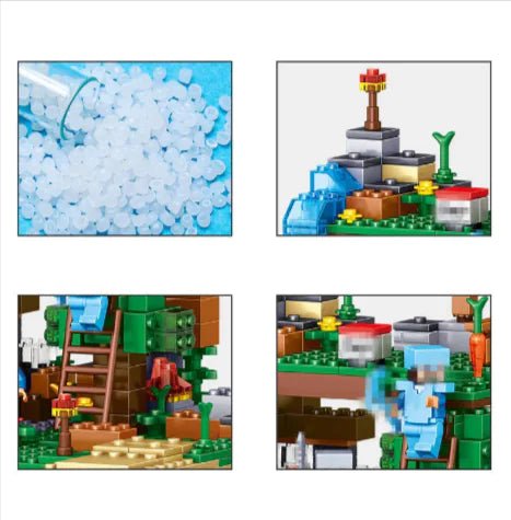 4-in-1 Cat & Leopard Building Blocks Set