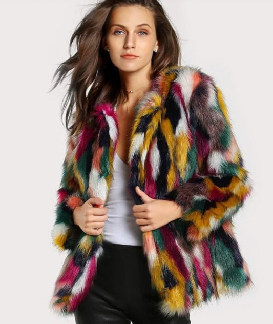 Vibrant Fur Coats