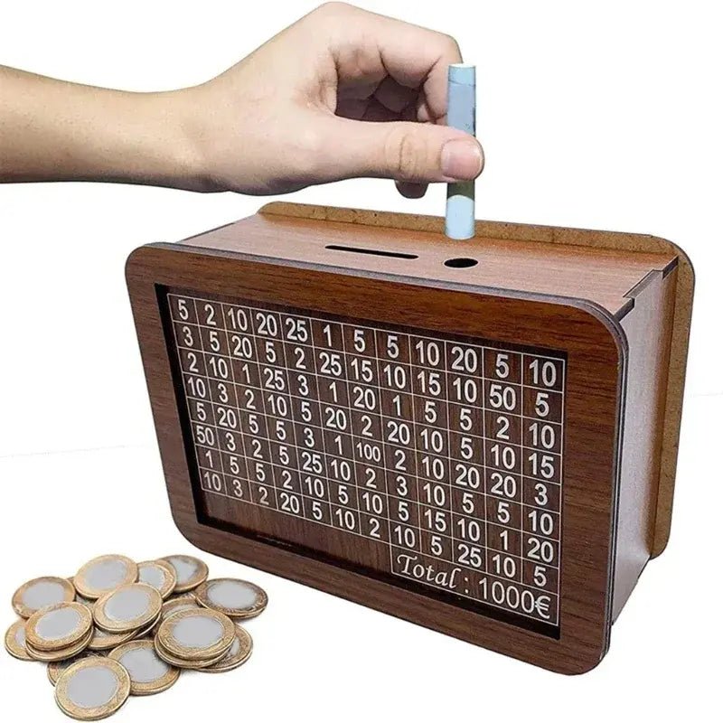 Achieve Financial Goals with Wooden Money Box