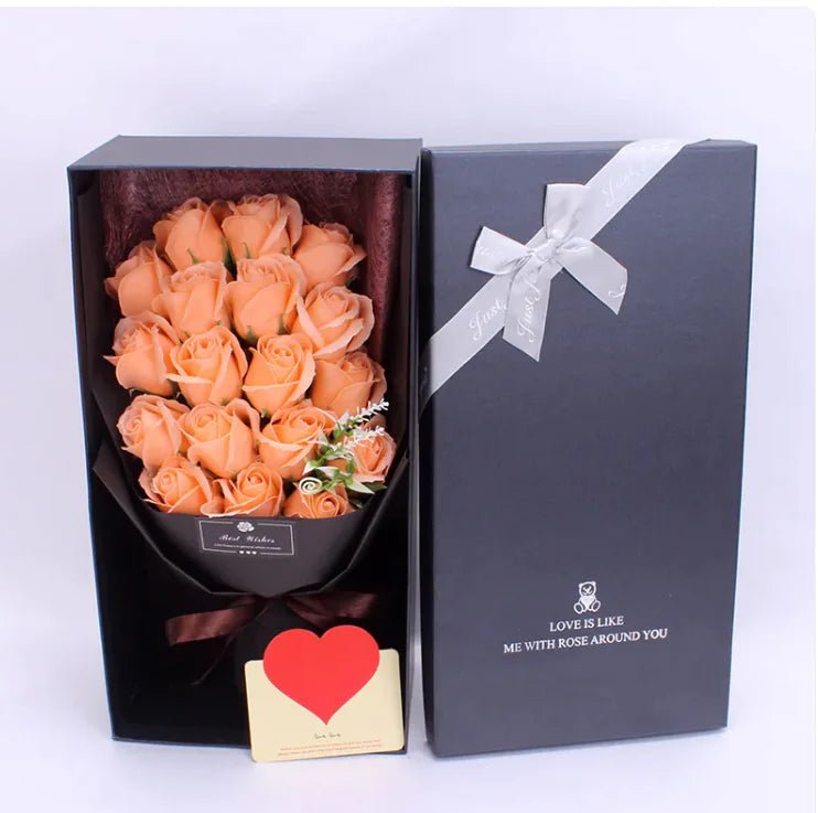 Elegant Soap Rose Bouquet Gift Box