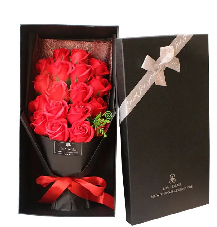 Elegant Soap Rose Bouquet Gift Box