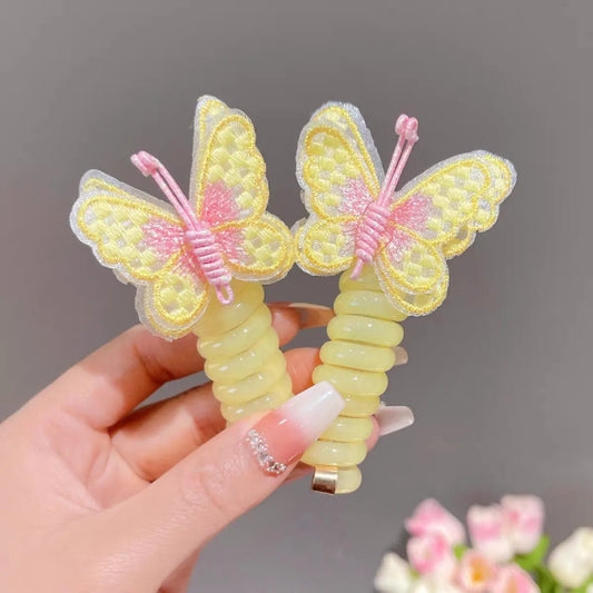 Kids' Embroidered Butterfly Hair Ring(1 x Hair Ring)