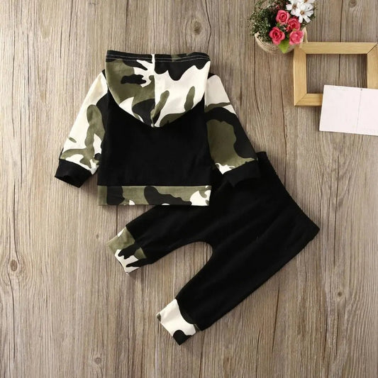 Camo Tracksuit Set for Baby Boys